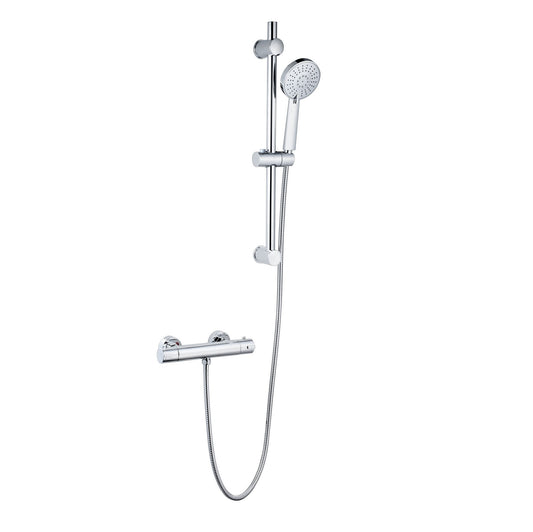 Plan Thermostatic Bar Shower with Adjustable Slide