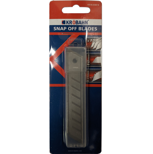 Snap-off blades 18 mm, SK5 steel, 10- piece