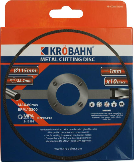 Metal Cutting Disc (Pack 10)