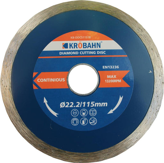 Diamond Cutting Disc Continuous - 115 X 22.2 X 1.8MM
