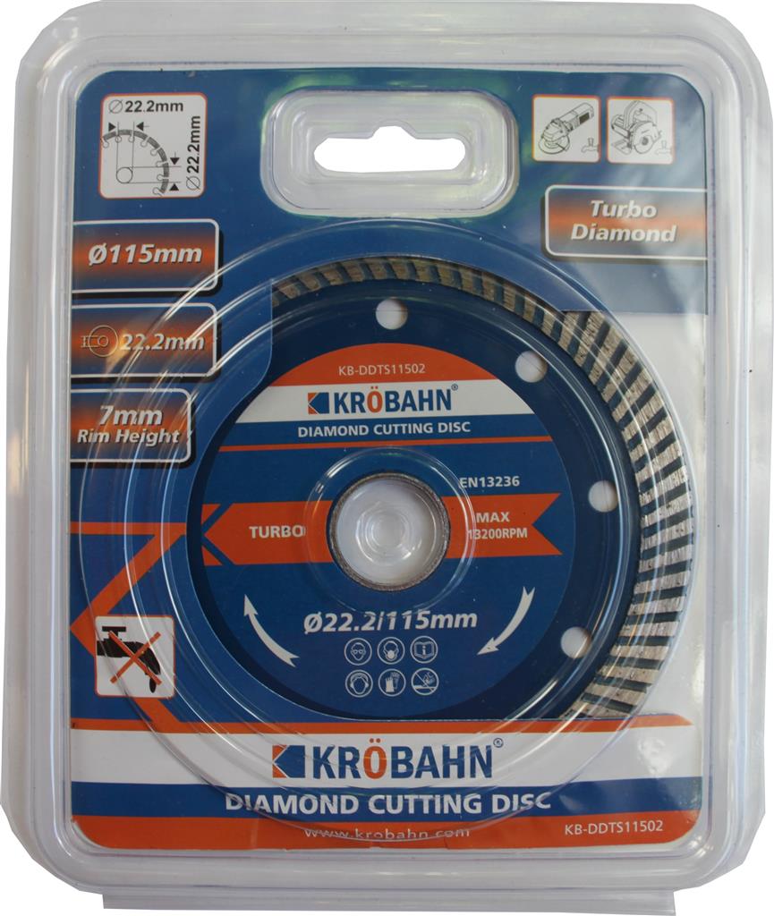 Turbo Diamond Cutting Disc - 115mm
