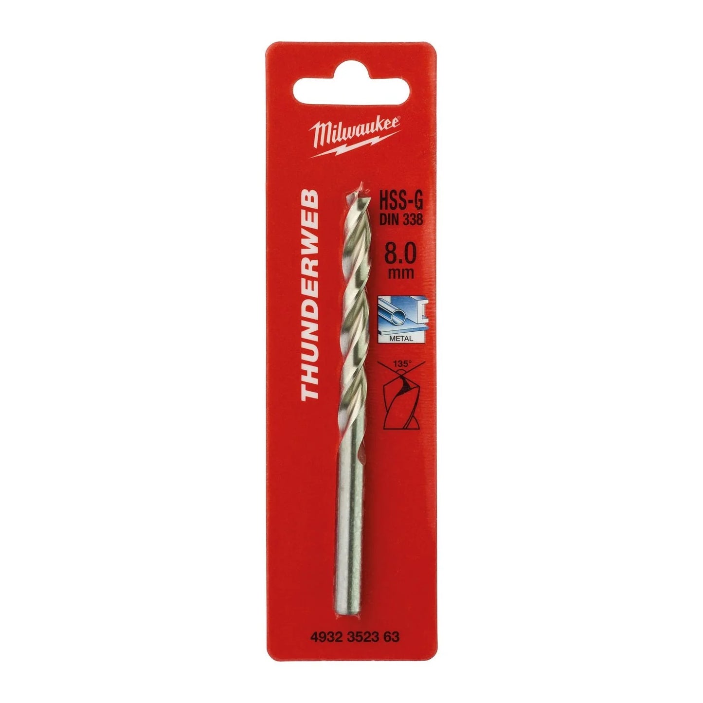 Milwaukee Metal Drill Bit HSS-G 8.0x117 P1M