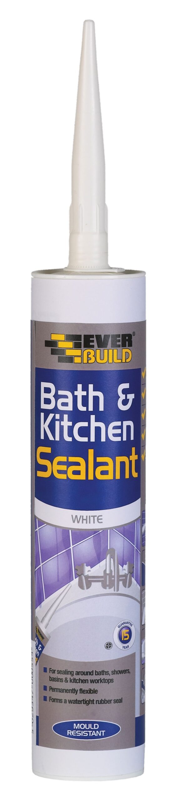 Everbuild Bath & Kitchen Sealant White 290ml