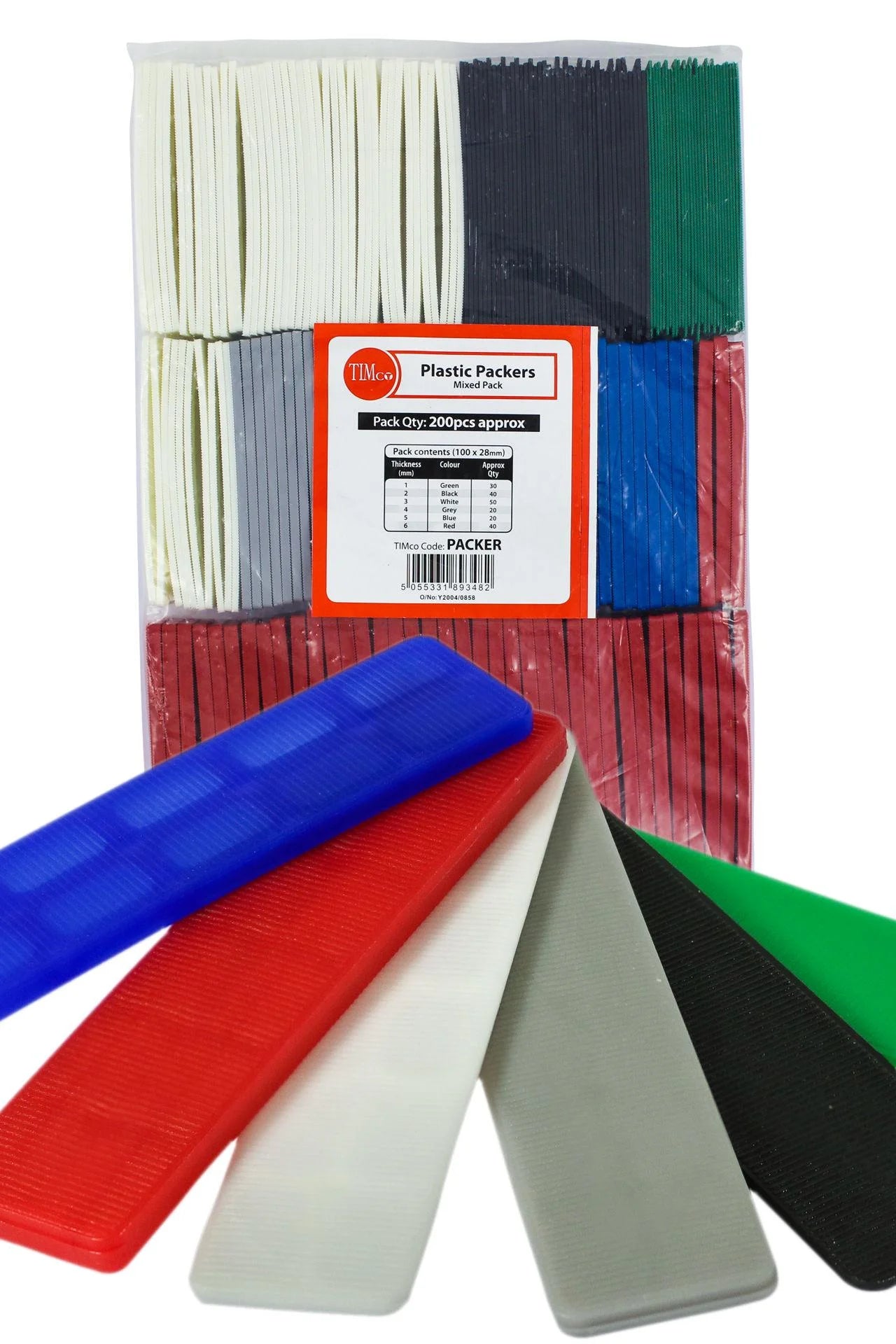 Assorted Packers Pack of 200