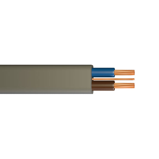 Twin & Earth Cable 2.5mm Grey 10M
