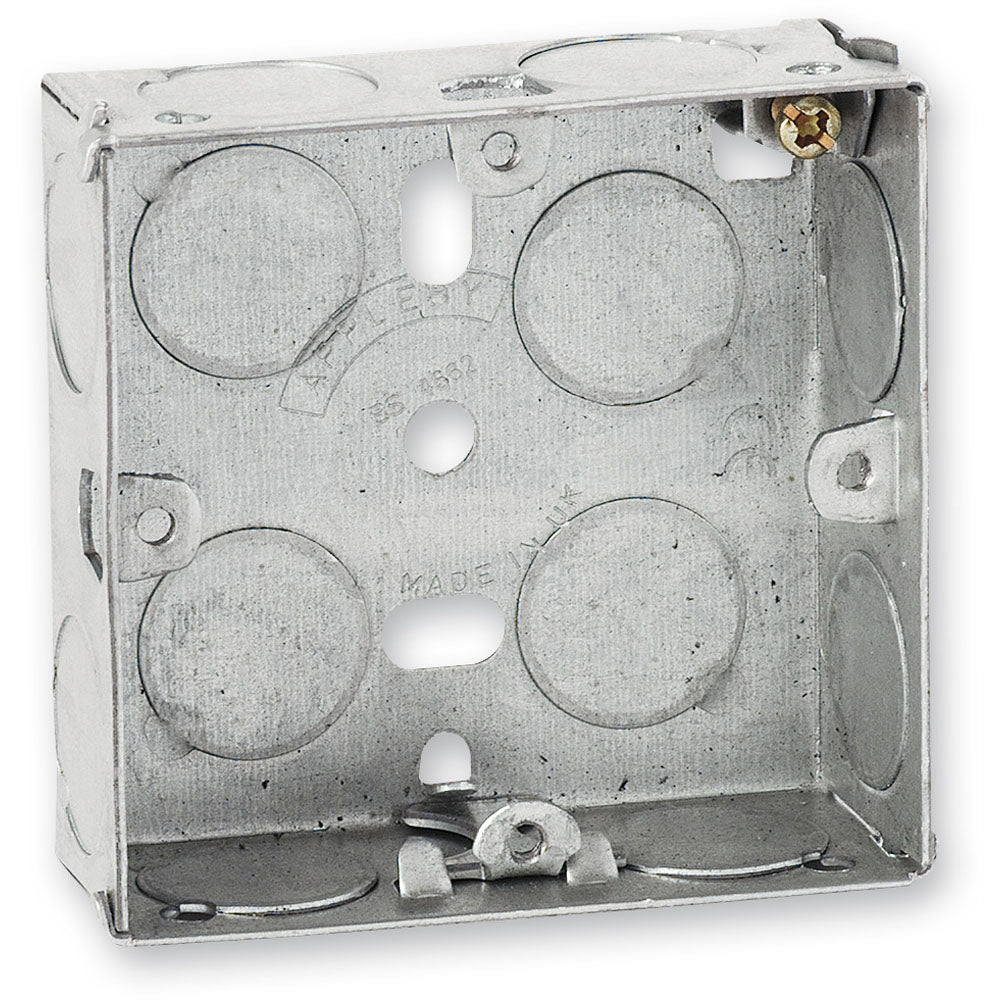 Backbox Metal 25mm 1 GANG