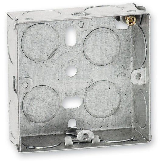 Backbox Metal 25mm 1 GANG