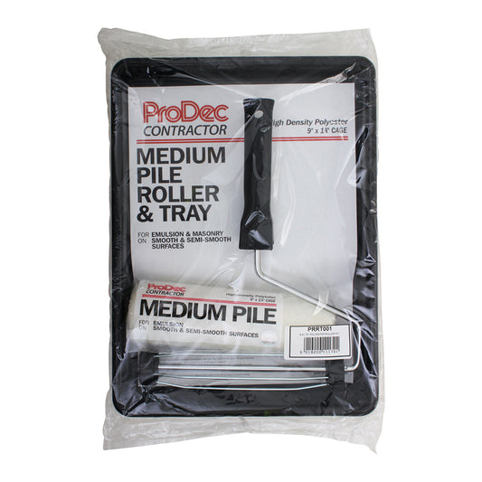 ProDec Contractor 9" x 1.75" 3 pc Medium Pile Polyester Roller Set