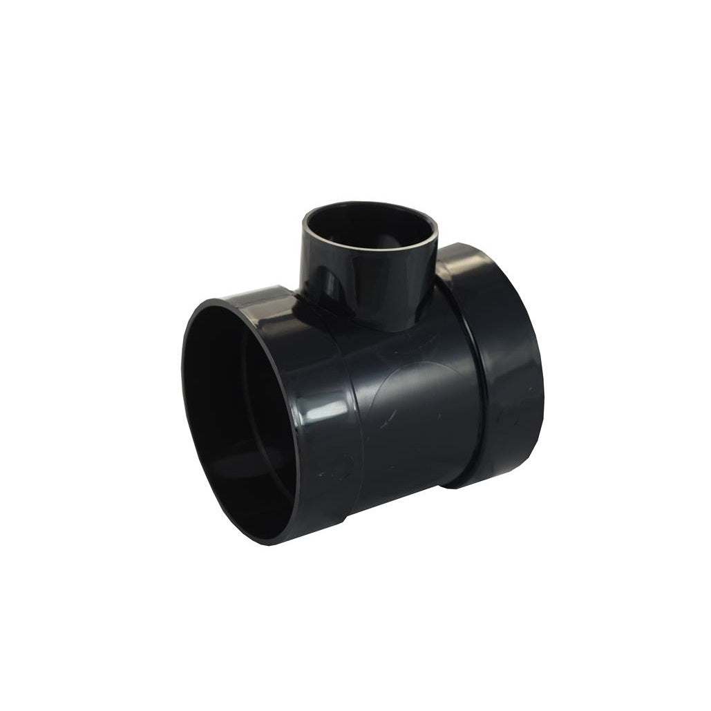 Soil Solvent Weld 110mm Short Boss Pipe 50mm Black