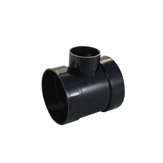 Soil Solvent Weld 110mm Short Boss Pipe 50mm Black