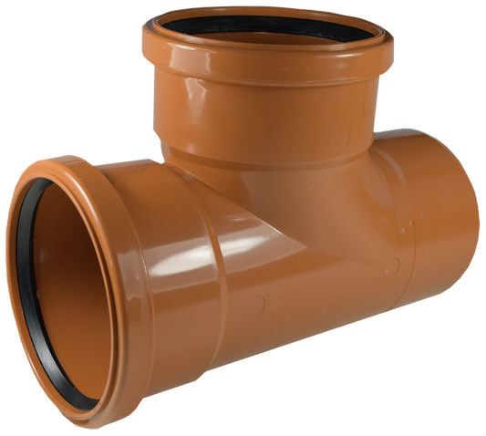 Underground 110mm Double Socket 90 Degree Tee
