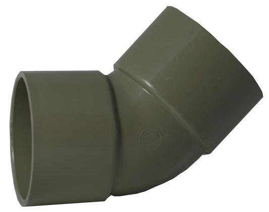 Waste Solvent Weld 40mm 45 Degree Bend Grey