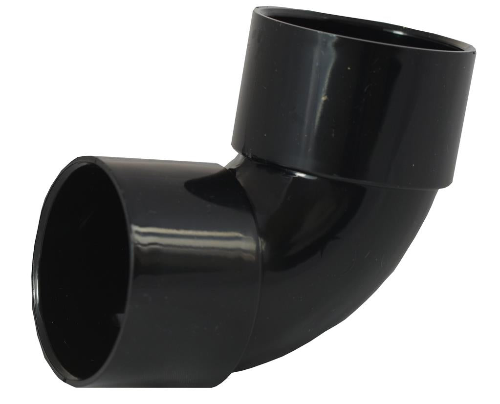 Waste Solvent Weld 32mm 90 Degree Swept Bend Black