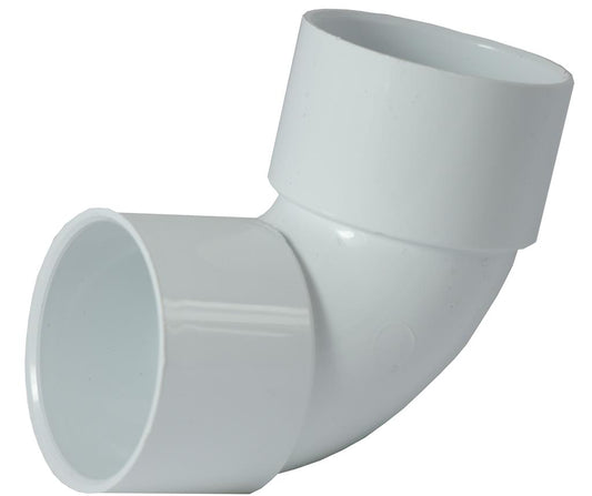 WASTE Solvent Weld 40mm 90 Degree Swept Bend White