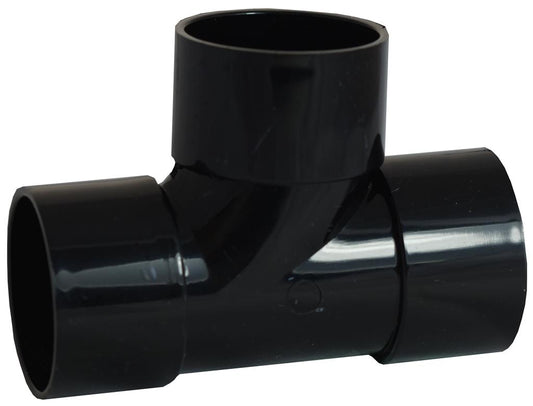 Waste Solvent Weld 40mm 90 Degree Tee Black