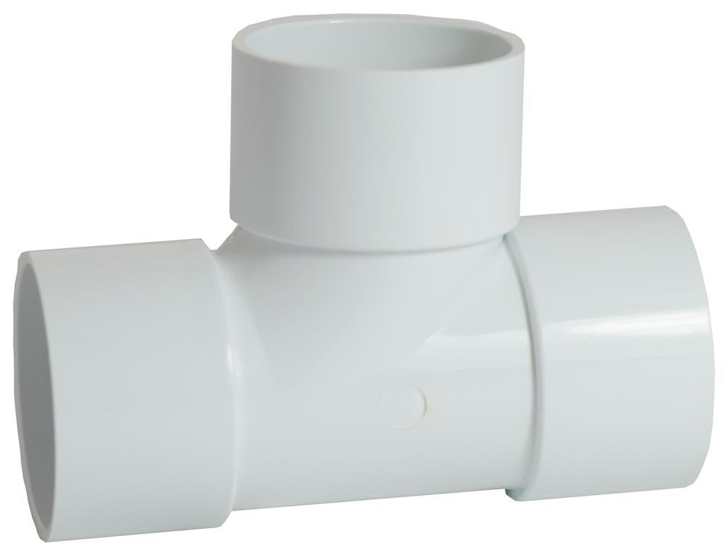 Waste Solvent Weld 40mm 90 Degree Tee White