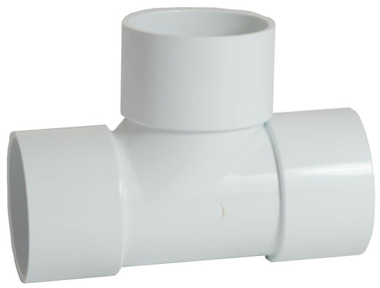 Waste Solvent Weld 40mm 90 Degree Tee White