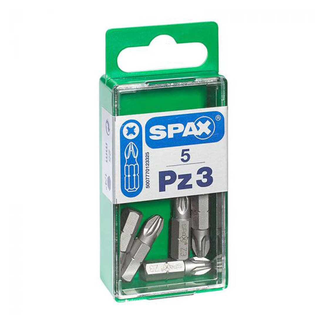 Spax Pozi PZ3 - Length 25MM 5 Bits