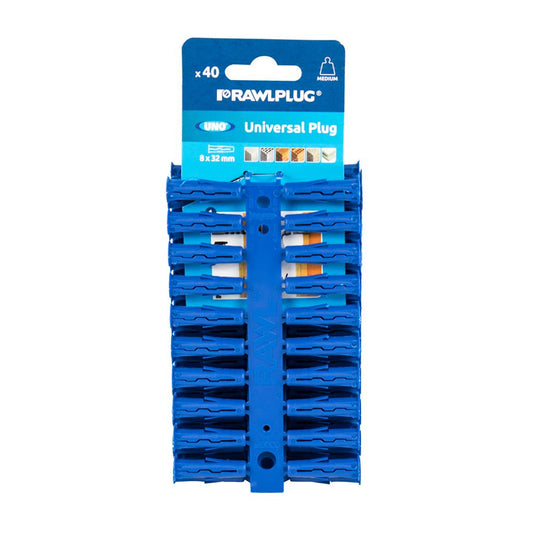 UNO Universal Plug - Blue 8mm (40 pc)