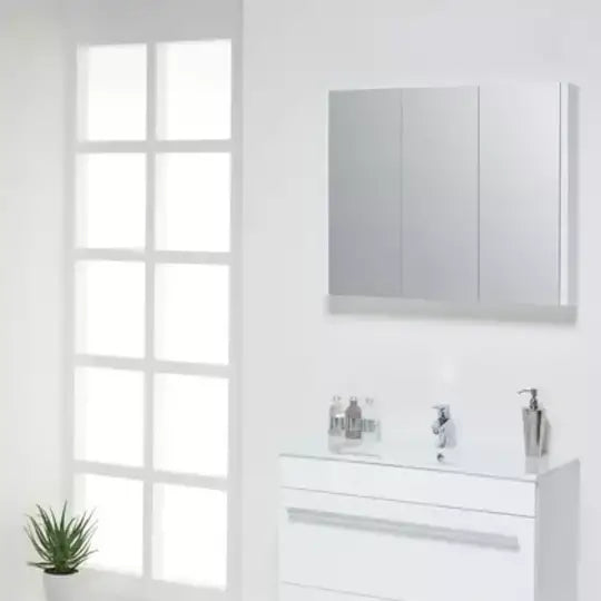 Purity 800mm Mirror Cabinet White