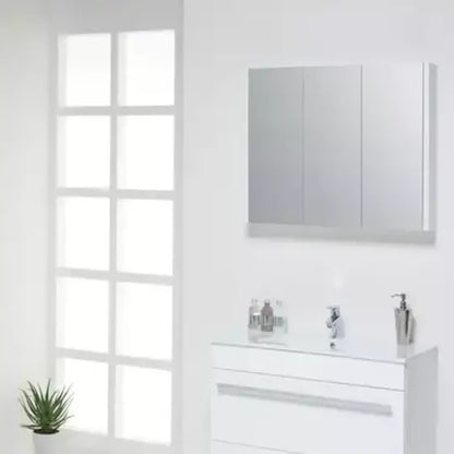 Purity 800mm Mirror Cabinet White