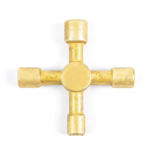 Brass Multi-Purpose 4 Way Key