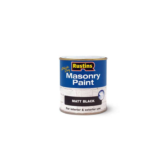 Rustins Masonary Matt Black 500ML