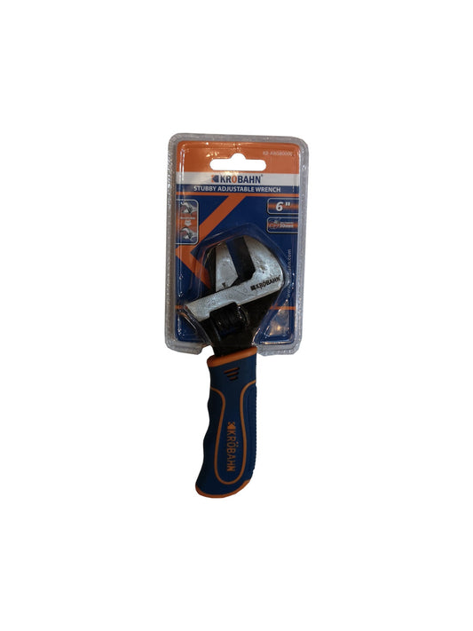 Krobahn Stubby Adjustable Wrench 6"