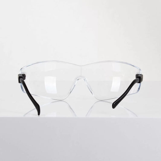 Clear Curved Safety Spectacle with Arm Adjust
