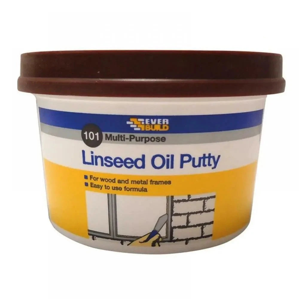 Everbuild Linseed Oil Putty Brown 500g