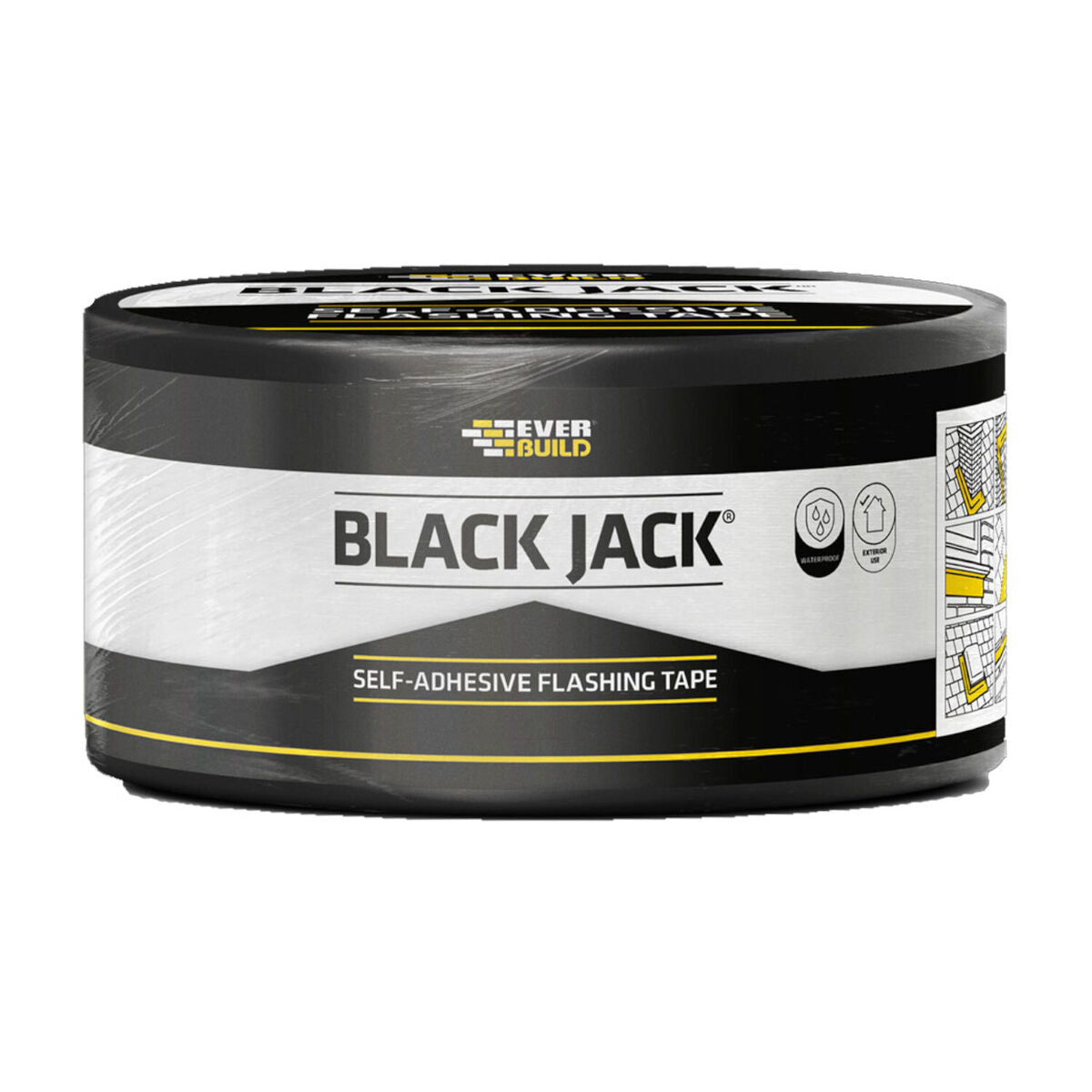 Everbuild Black Jack 300mm x 10m Flashing Tape