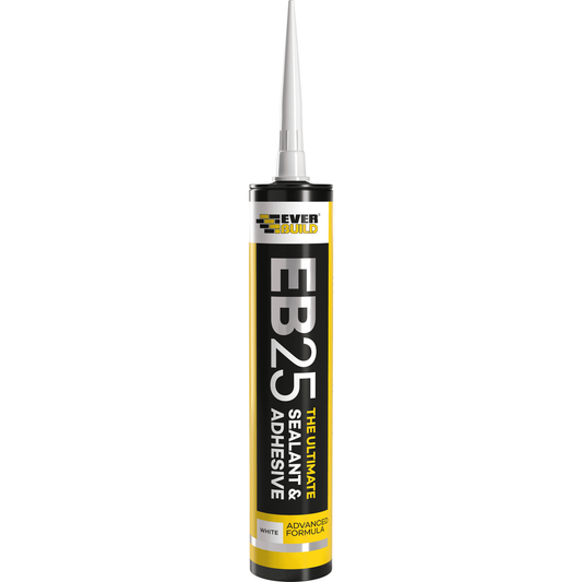 Everbuild EB25 The Ultimate Sealant and Adhesive Cartridge White 300ML