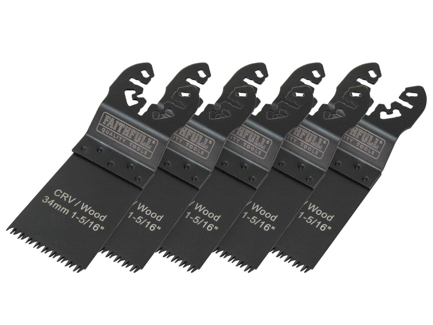 Multi-Function Flush Cut Wood Blade 5 Pack 34mm