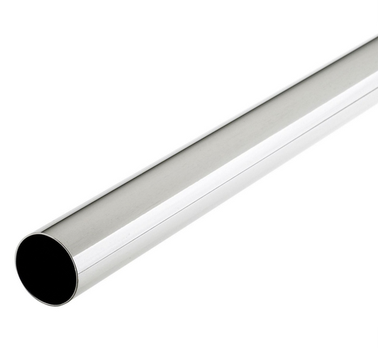 Wardrobe Rail 19mm 4ft Chrome