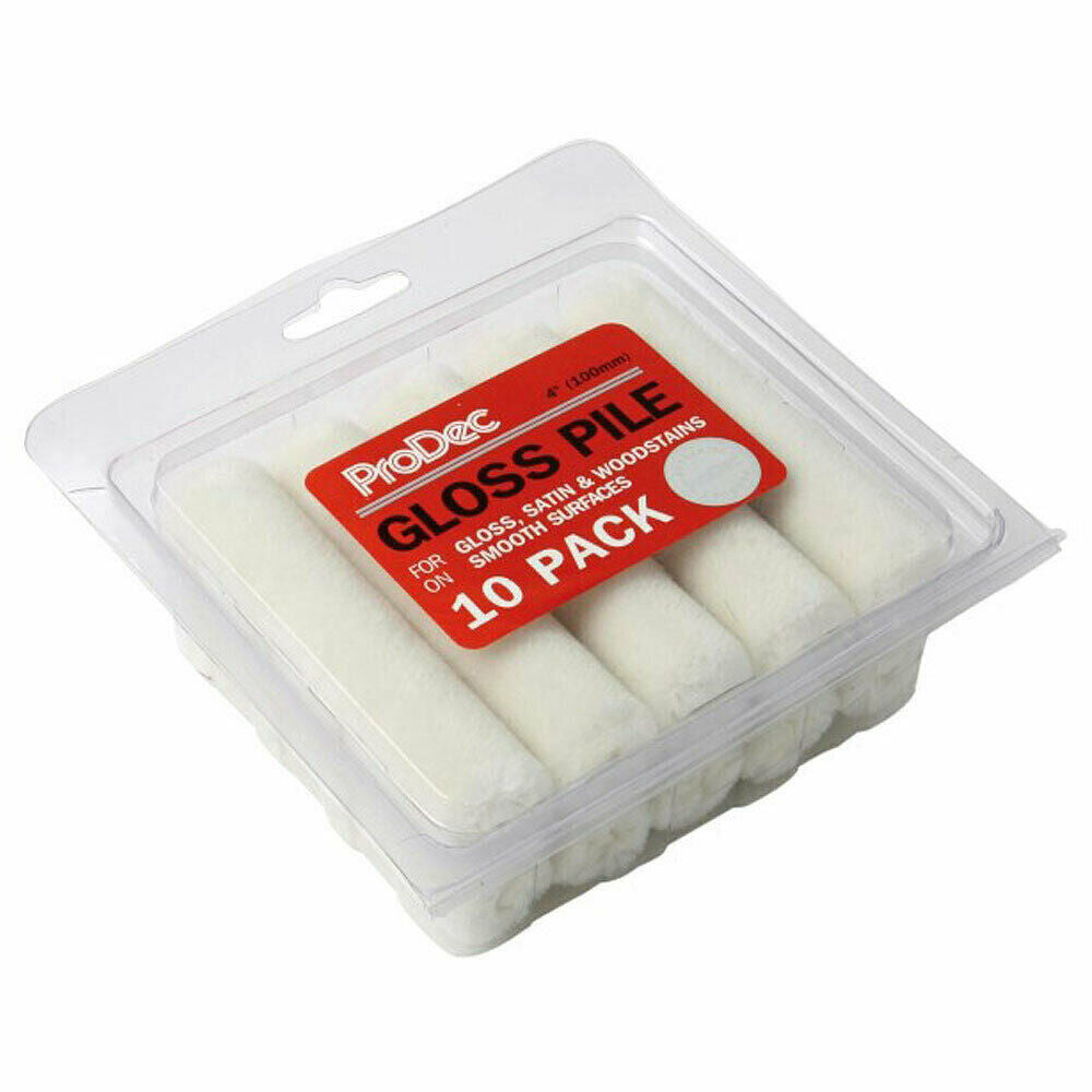 4" Gloss Pile Mini Roller - 10 Pack