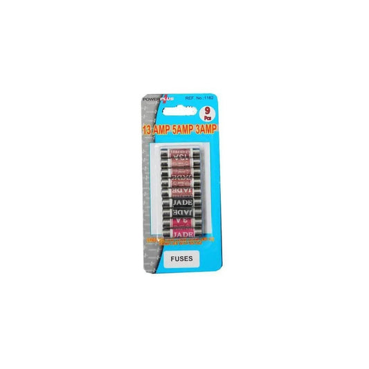 PowerPlus 3A/5A/13A Mixed Fuses 9Pk
