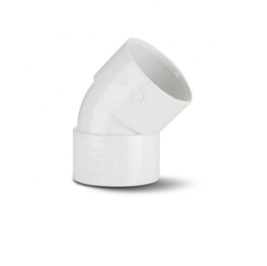 Polypipe WS17W Obtuse Bend 45 Degree 32mm
