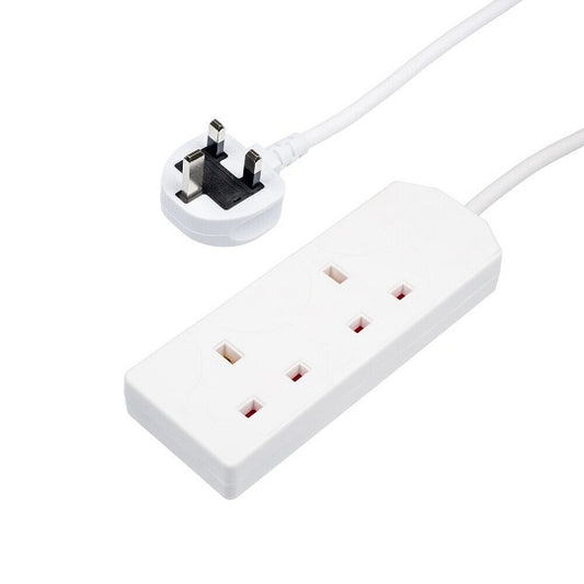 2 Way Extension Lead with 1 Metre Cable
