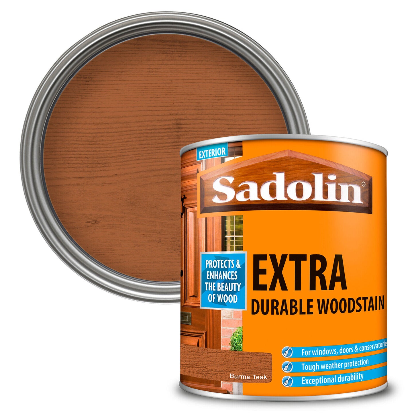 Sadolin Extra Durable Woodstain Burma Teak 2.5L