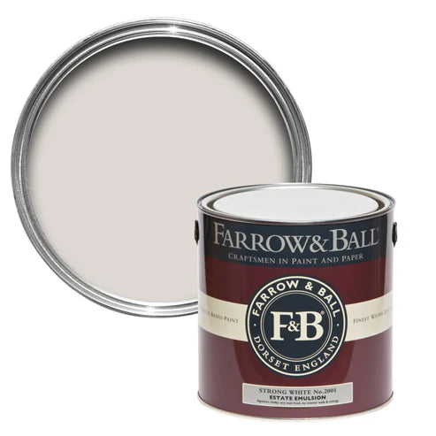 Farrow & Ball Strong White No.2001 - 750ML , 2.5L, 5L