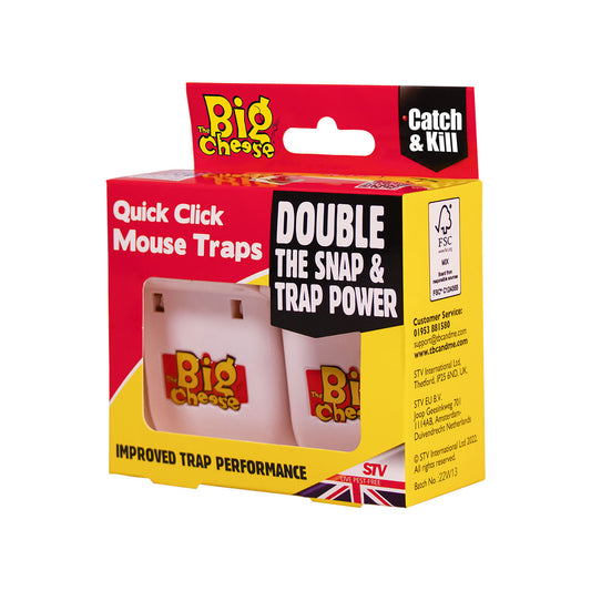 Big Cheese Quick Click Mouse Trap 2 Pack