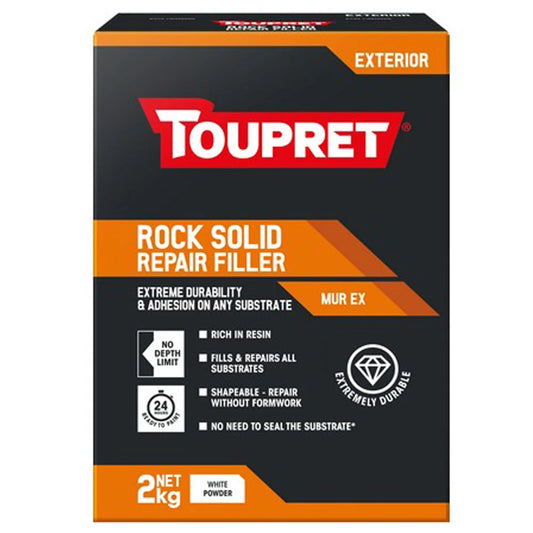 Toupret Rock Solid Repair Filler (MurEx) White 2kg