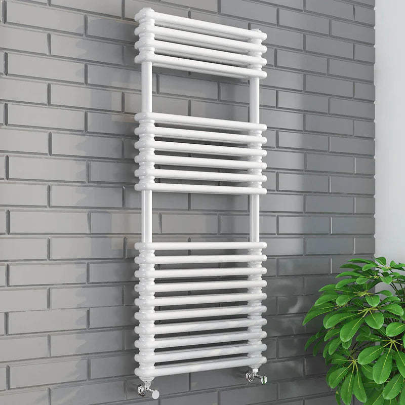 Kolumn Dual Column 832 x 500 Towel Radiator White