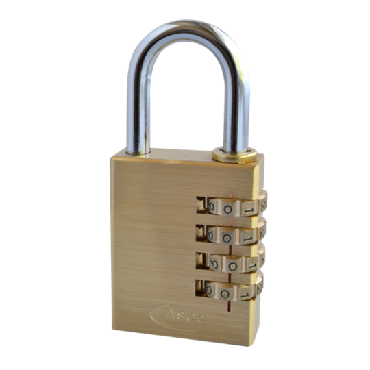 Asec combination padlock 40mm