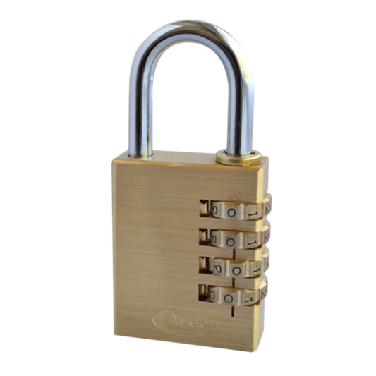 Asec combination padlock 40mm