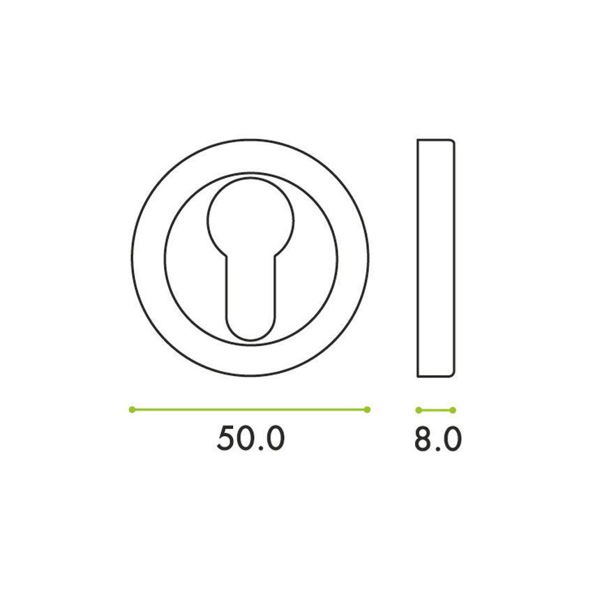 Euro Profile Escutcheon - CP