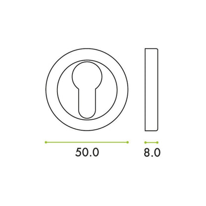 Euro Profile Escutcheon - CP