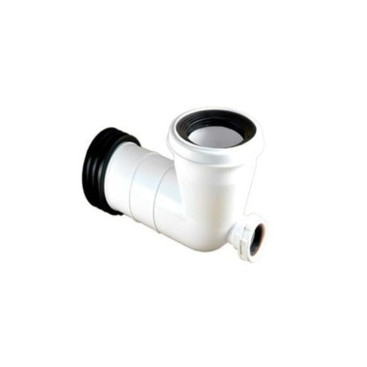Bent Waste Pan Connector & 32mm Boss