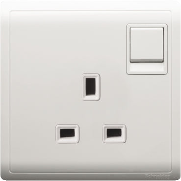 13A Gang Switched Socket White