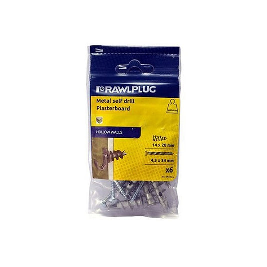 Metal Self Drill  Fixing 4,5x34mm (6pce)